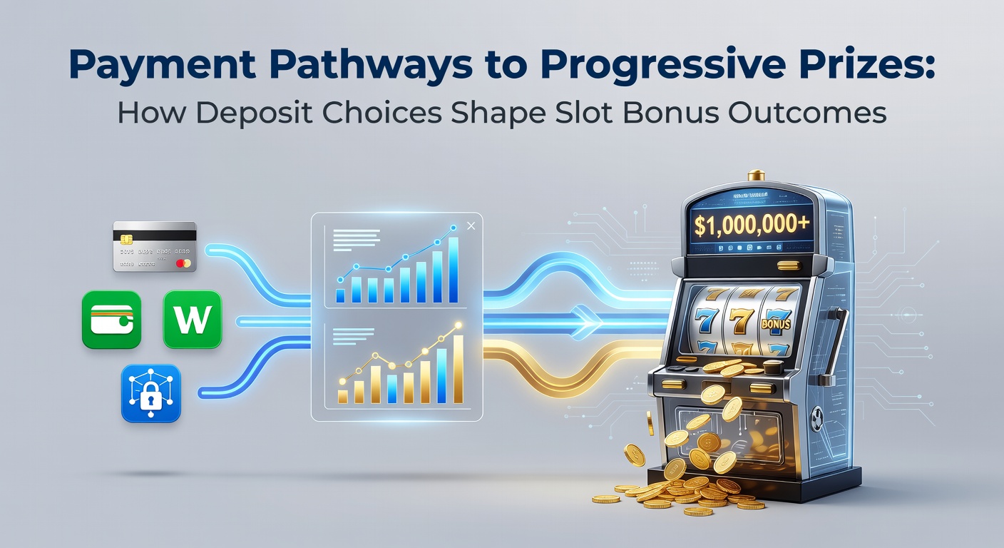 Grafik zeigt verschiedene Zahlungsmethoden wie Kreditkarten, E-Wallets und Kryptowährungen, die zu progressiven Slot-Jackpots führen